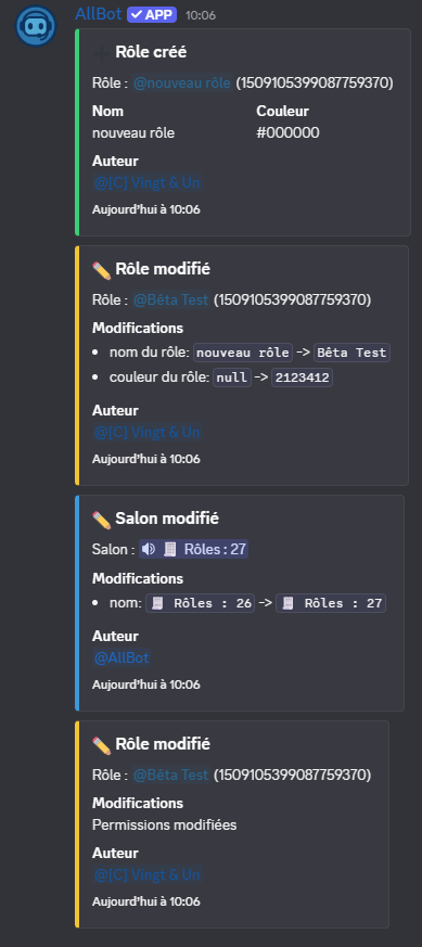 Exemple de logs AllBot