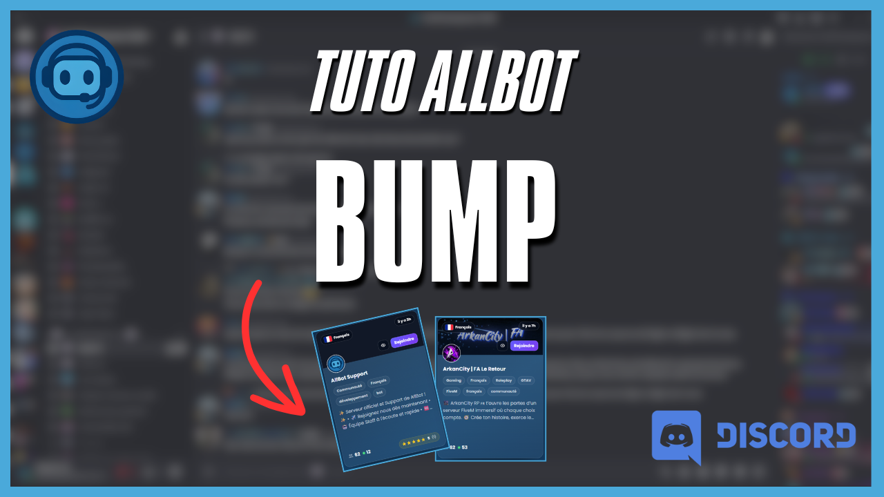 Miniature du tutoriel AllBot sur la configuration des bumps pour le référencement web d'un serveur Discord