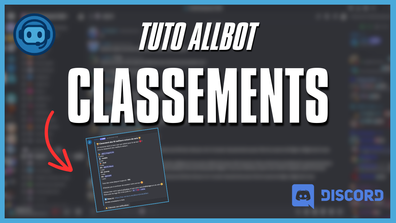 Miniature du tutoriel AllBot sur la configuration du classement des meilleurs voteurs sur top-serveurs.